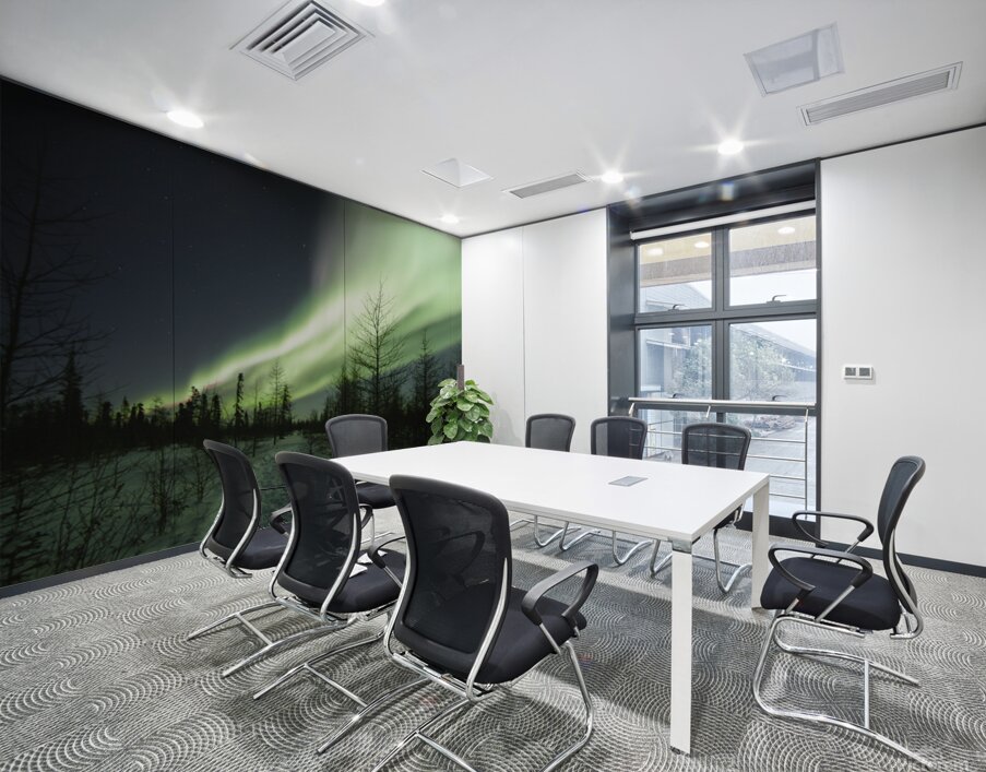 Illuminated by the Northern Lights Wall Printing