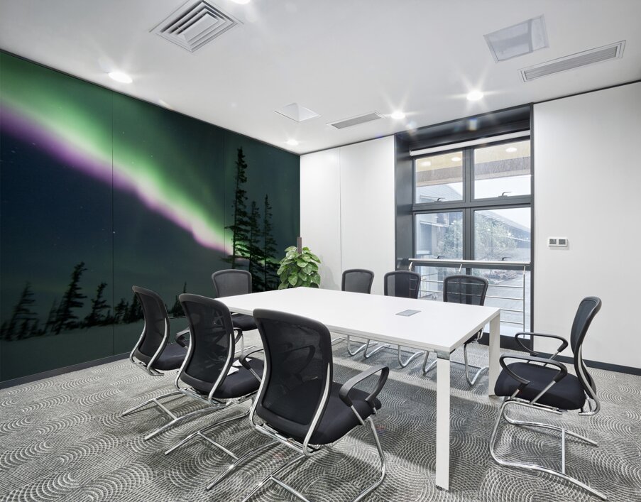 Purple Blaze Wall Printing